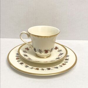 Elegant Cream and Gold Trio Bone China